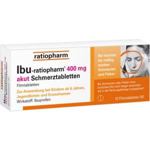 IBU-RATIOPHARM 400 mg akut Schmerztbl.Filmtabl.