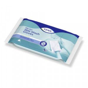 TENA WET Wash Glove parfümiert 15x23 cm blau