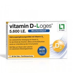 VITAMIN D-LOGES 5.600 I.E. Wo.Depot Kautabl.Fam.Pa